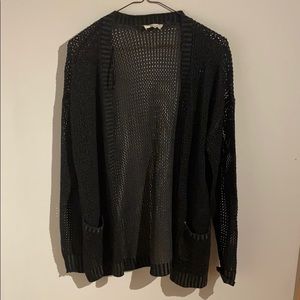 Open knit cardigan